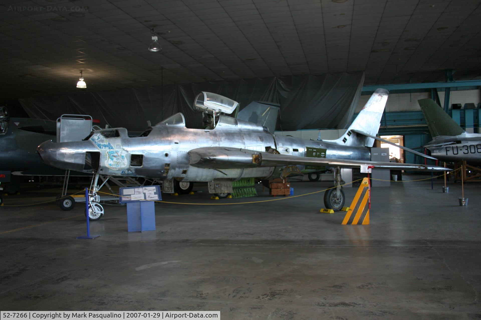 52-7266, 1952 Republic RF-84K Thunderflash C/N Not found 52-7266, RF-84K