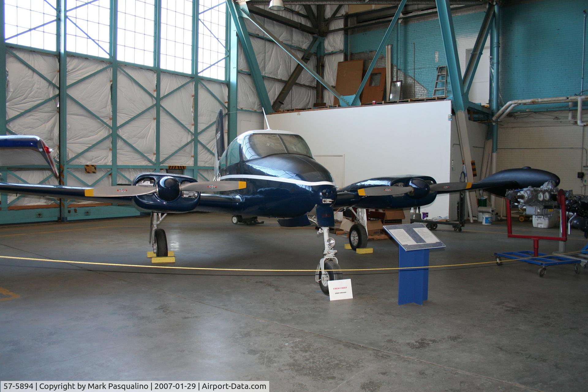 57-5894, 1957 Cessna U-3A Blue Canoe (310A) C/N 38049, Cessna U-3A