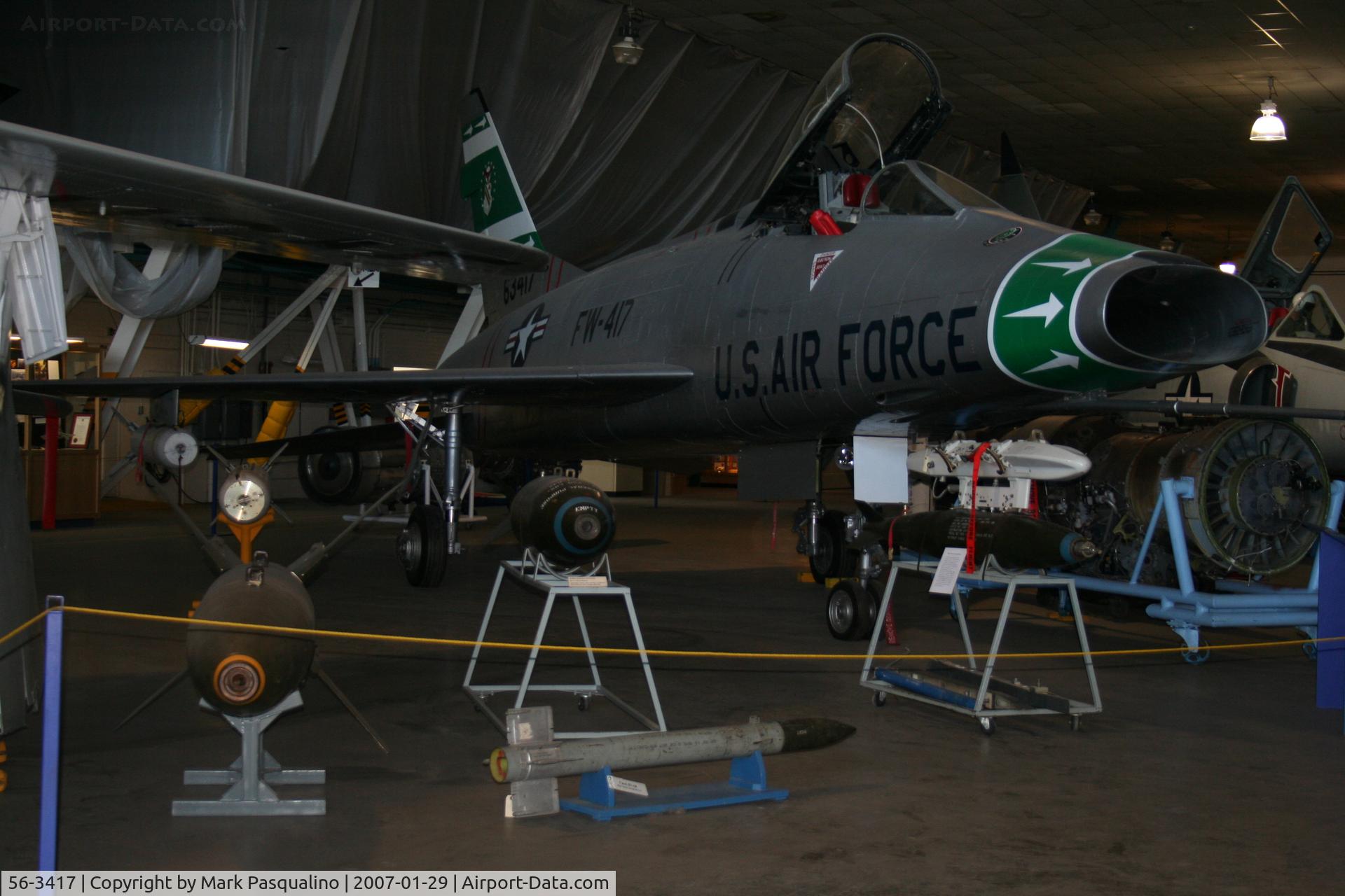 56-3417, North American F-100D  Super Sabre C/N 245-67, F-100D