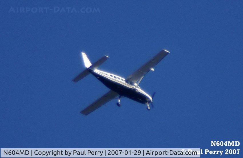 N604MD, 2004 Cessna 208B C/N 208B1075, Seen on one of her many circuits over Ahoskie