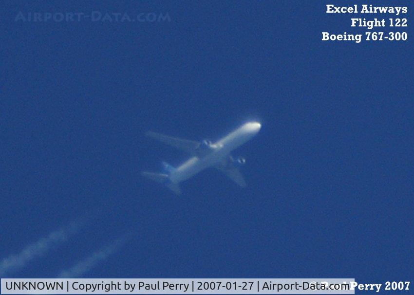 UNKNOWN, Contrails Various C/N Unknown, Skirting the East Coast, on the ORF IFR route