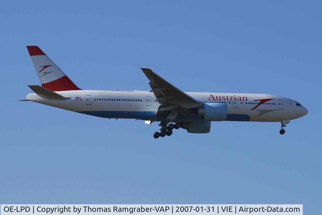 OE-LPD, 2006 Boeing 777-2Z9/ER C/N 35960, Austrian Airlines Boeing 777-200