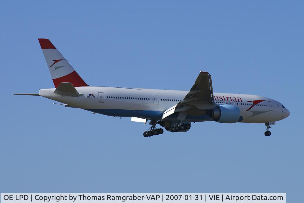 OE-LPD, 2006 Boeing 777-2Z9/ER C/N 35960, Austrian Airlines Boeing 777-200
