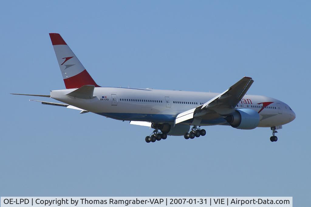 OE-LPD, 2006 Boeing 777-2Z9/ER C/N 35960, Austrian Airlines Boeing 777-200