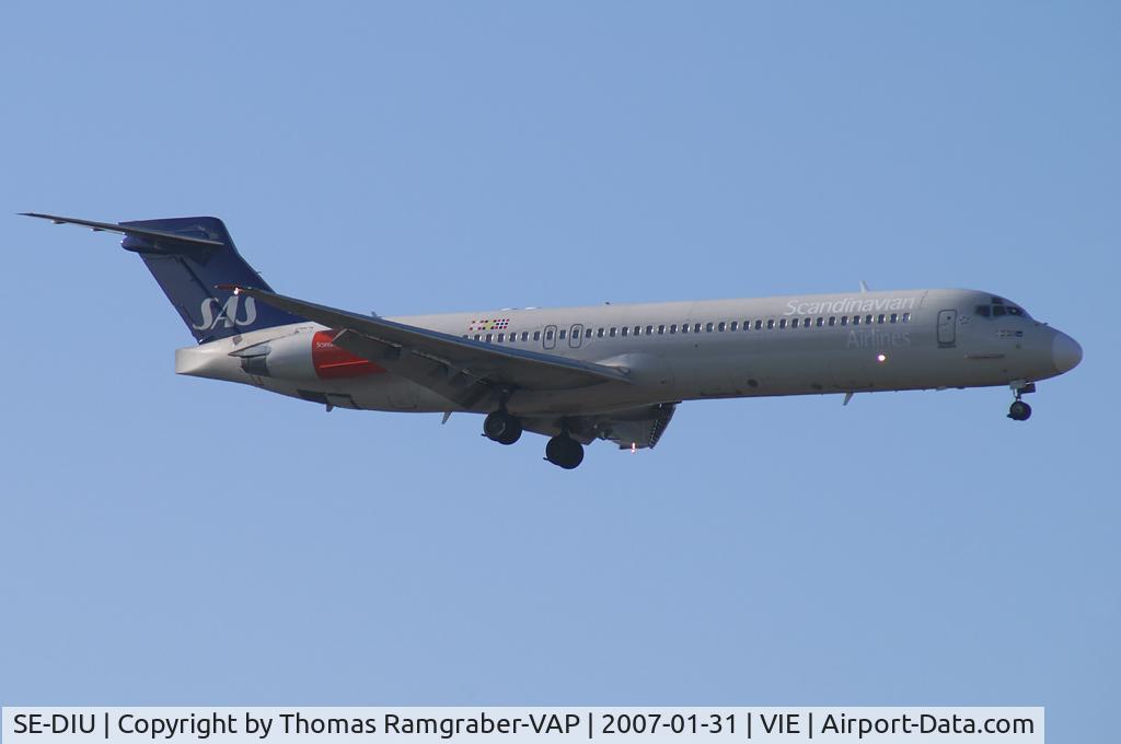 SE-DIU, 1991 McDonnell Douglas MD-87 (DC-9-87) C/N 53011, Scandinavian Airlines SAS MDD MD87