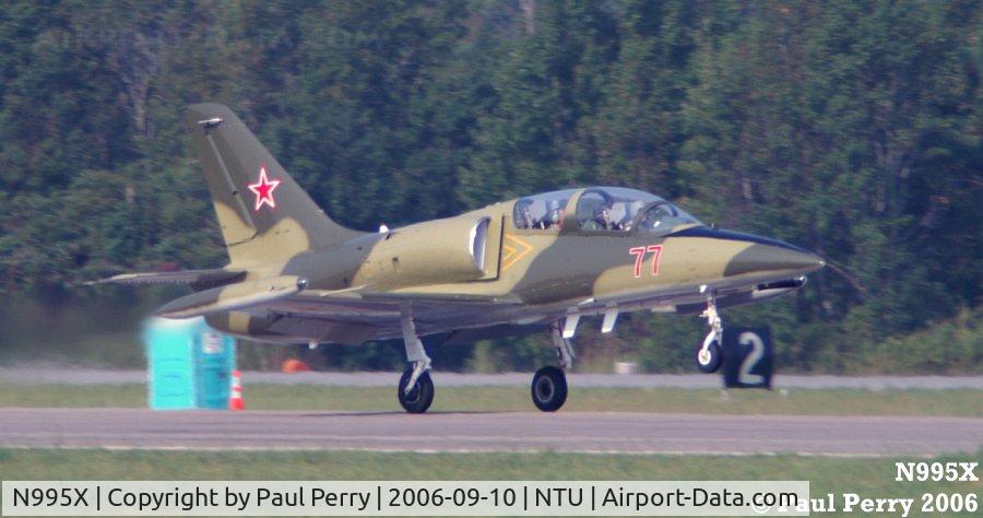 N995X, 1983 Aero L-39C Albatros C/N 332507, One of about three Albatros at Oceana that day.  Pity no three ship was flown