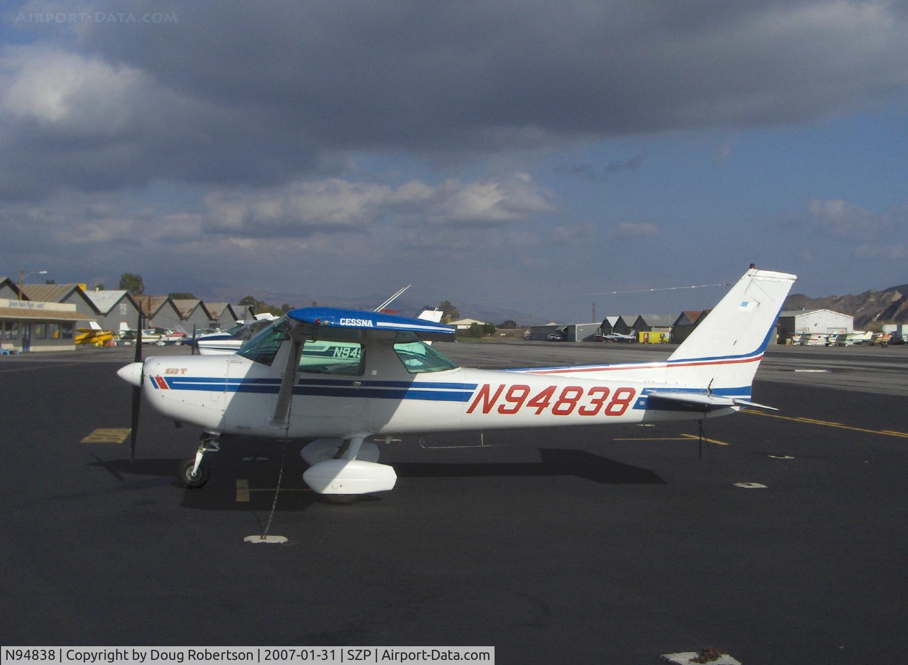 N94838, 1983 Cessna 152 C/N 15285799, 1983 Cessna 152T Trainer, Lycoming O-235-L2C 110 Hp, cowl, equipped Trainer version with tinted windows, avionics, OAT, EGT, gyros, VSI, omni-flash beacon, refueling steps & handles, sun visors, hour recorder, quick oil drain, etc.