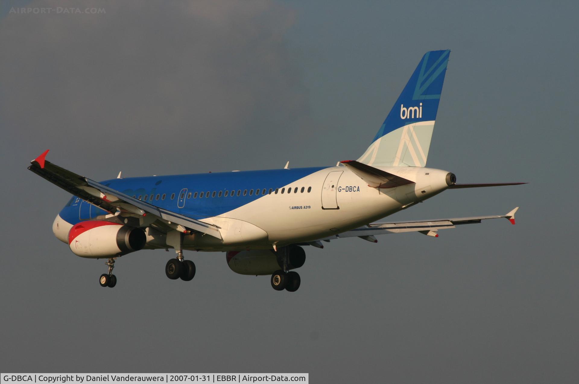 G-DBCA, 2004 Airbus A319-131 C/N 2098, flight BD145 is descending to rwy 25L