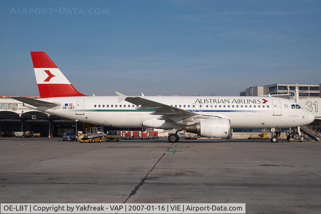 OE-LBT, 2000 Airbus A320-214 C/N 1387, Austrian Airlines Airbus 320