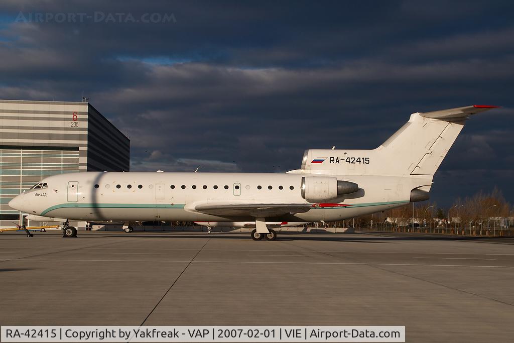 RA-42415, Yakovlev Yak-42D C/N 4520422219089, Yakovlev 42