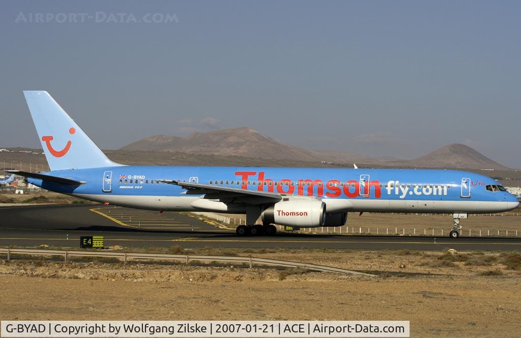 G-BYAD, 1992 Boeing 757-204 C/N 26963, visitor