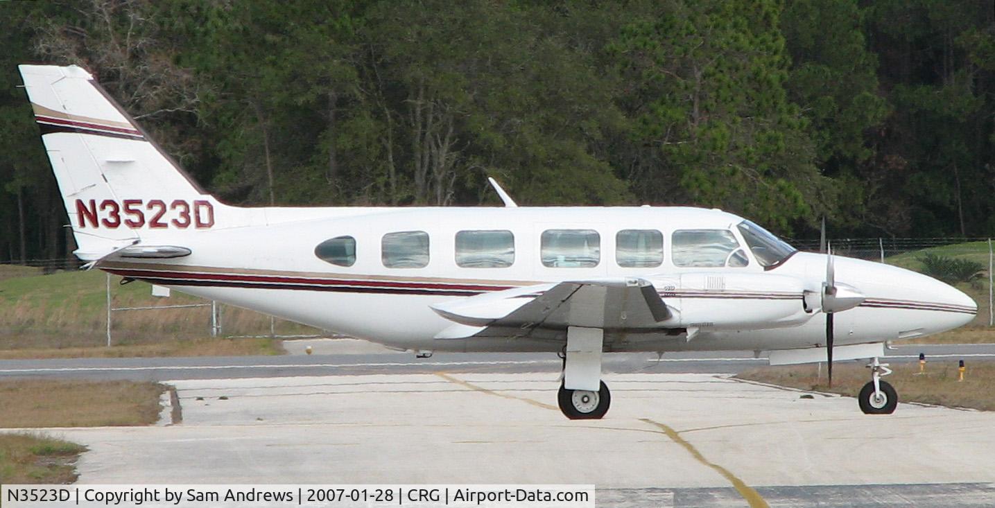 N3523D, 1979 Piper PA-31-350 Chieftain C/N 31-7952112, Just arrived from St Lucie Co Int'l Airport (Ft. Pierce, FL) [KFPR/FPR]