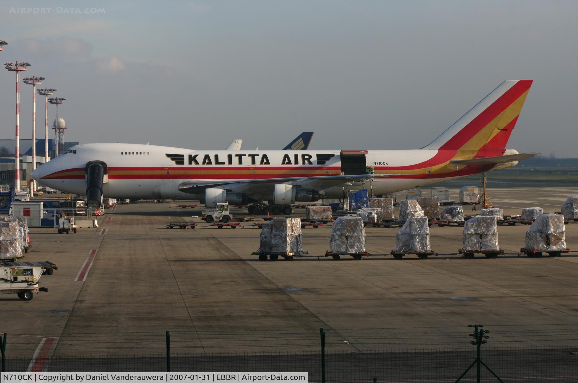 N710CK, 1975 Boeing 747-2B4B C/N 21097, BRUCARGO apron