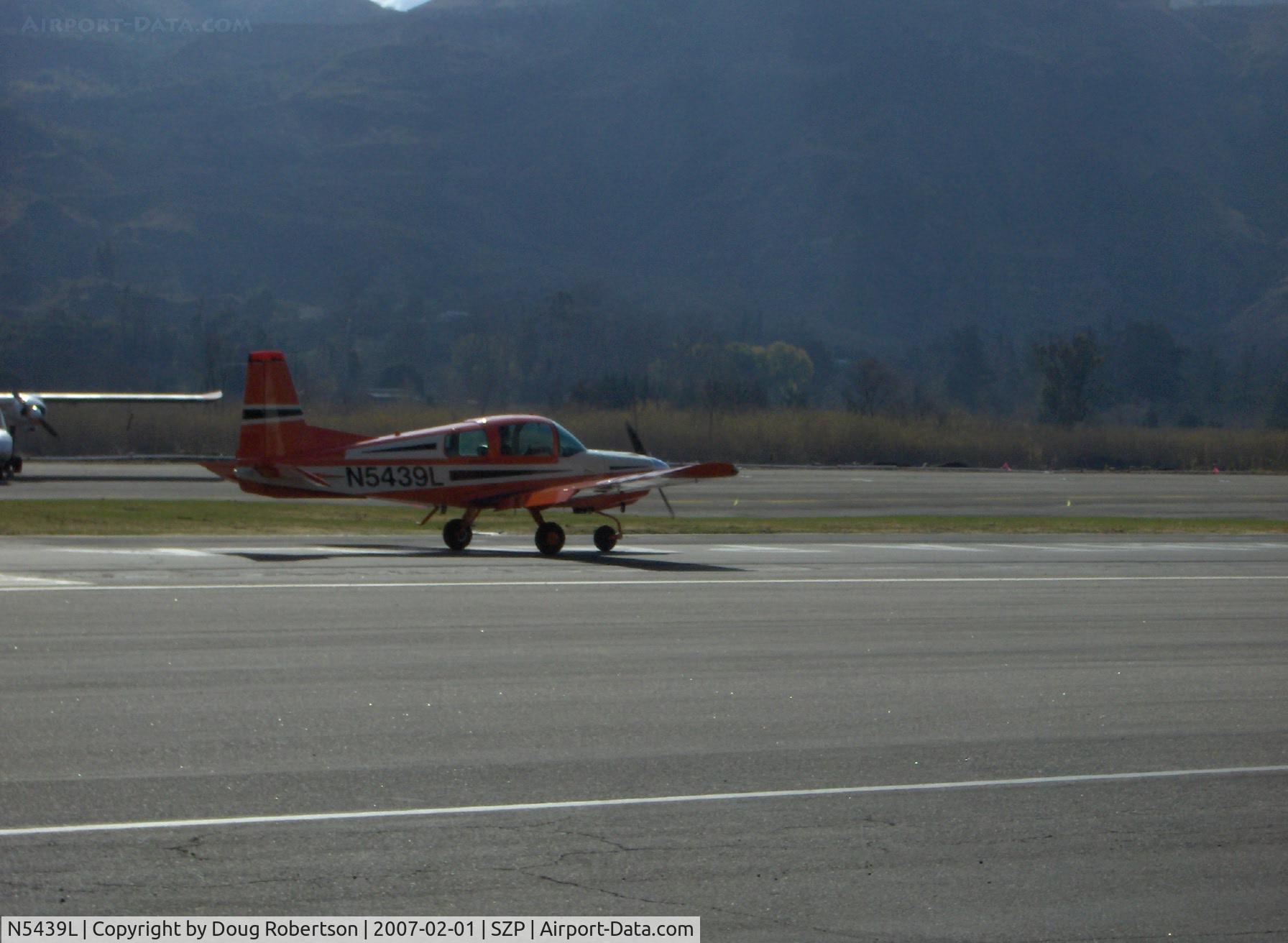 N5439L, 1973 Grumman American AA-5 Traveler C/N AA5-0339, 1973 Grumman-American AA-5A CHEETAH, Lycoming O-320-E2G 150 Hp, landing Rwy 22