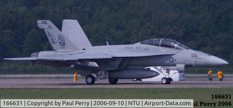166631, Boeing F/A-18F Super Hornet C/N F124, Ready to bound into the air