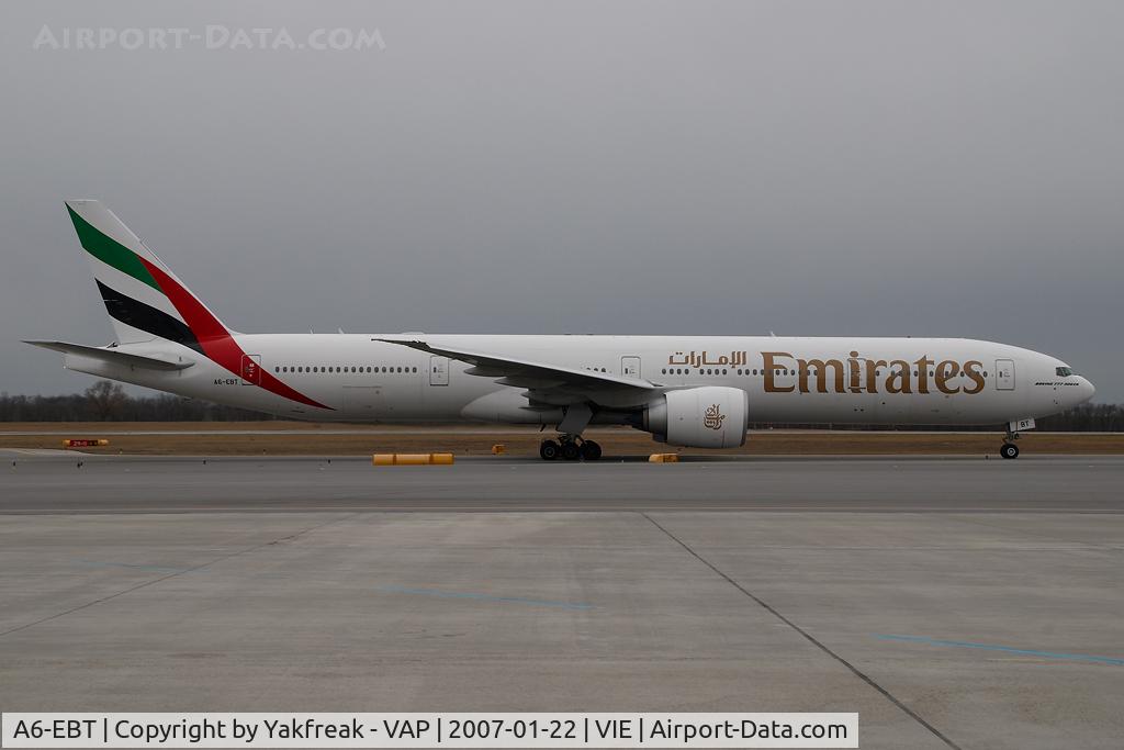 A6-EBT, 2006 Boeing 777-31H/ER C/N 32730, Emirates Boeing 777-300ER