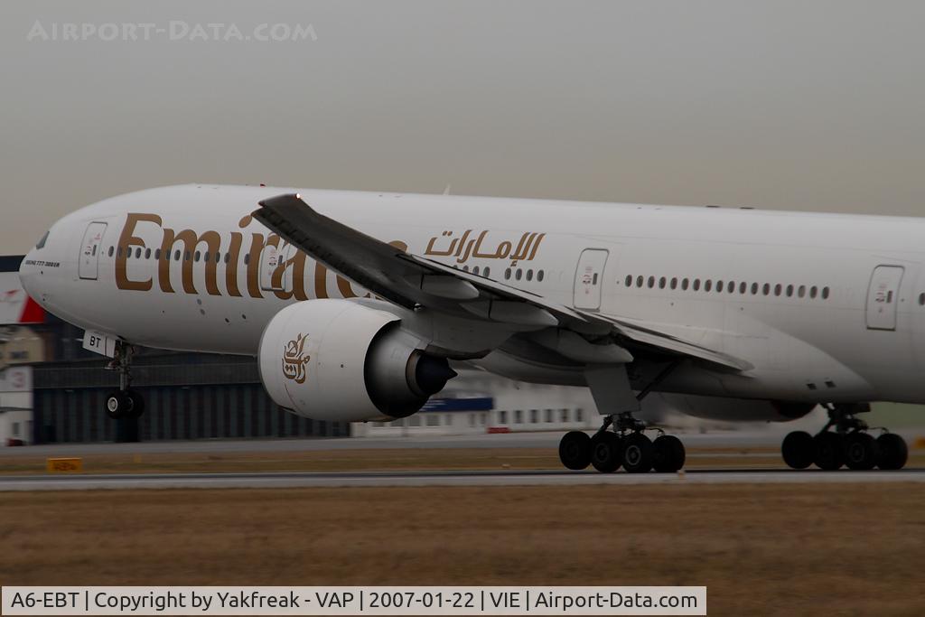 A6-EBT, 2006 Boeing 777-31H/ER C/N 32730, Emirates Boeing 777-300ER