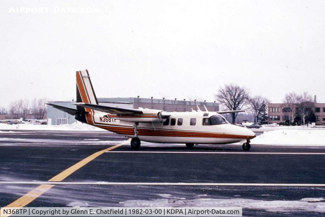 N368TP, 1973 Aero Commander 685 C/N 12039, Photo taken for aircraft recognition training