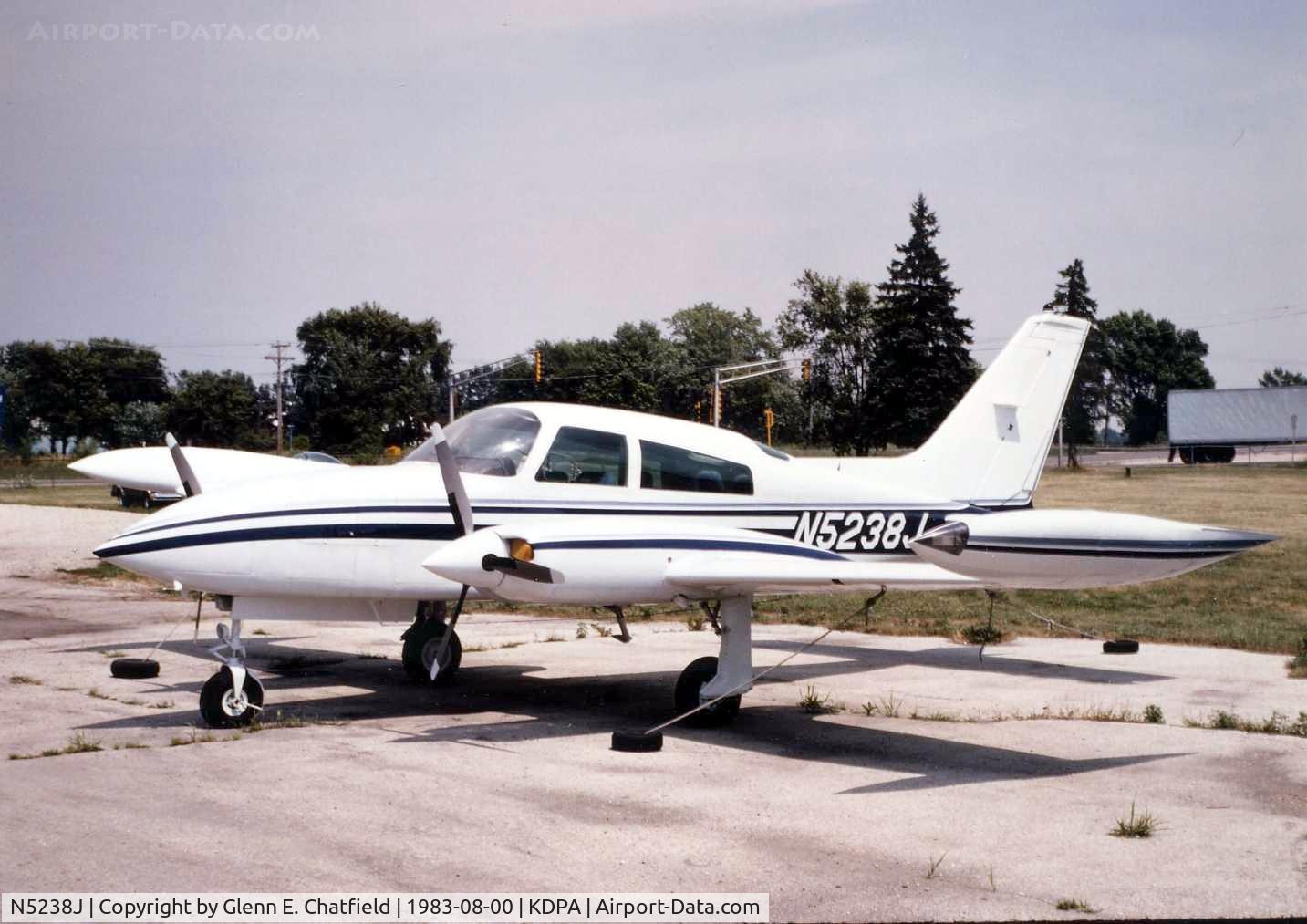 N5238J, 1976 Cessna 310R C/N 310R0810, Photo taken for aircraft recognition training