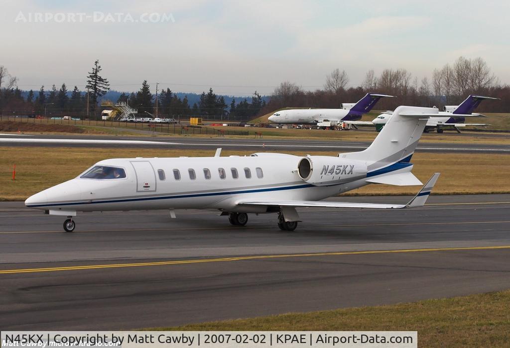 N45KX, Learjet Inc 45 C/N 233, Departed Paine Field for KGRI