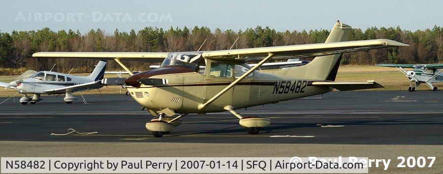 N58482, 1973 Cessna 182P Skylane C/N 18262092, Nearby Flying Club aircraft visiting Suffolk