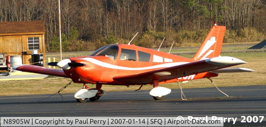 N8905W, 1964 Piper PA-28-235 C/N 28-10471, Another of the local orange planes