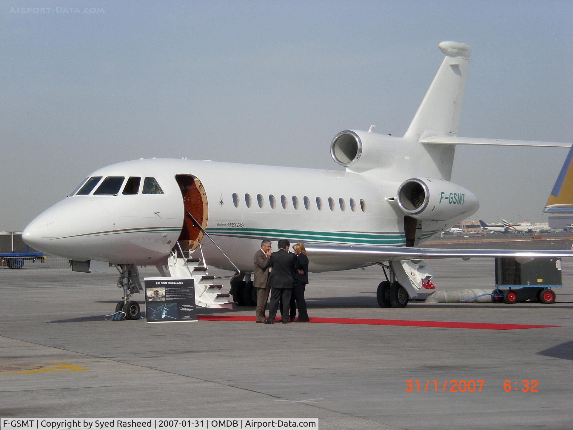 F-GSMT, 2005 Dassault Falcon 900EX C/N 155, Falcon 900EX at MEBA Dubai