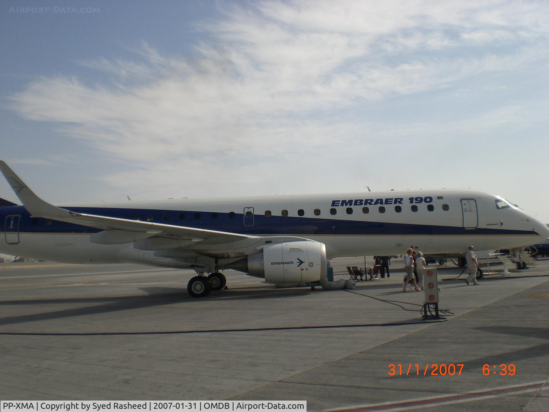 PP-XMA, 2004 Embraer 190LR (ERJ-190-100LR) C/N 19000001, Embraer 190 MEBA Dubai