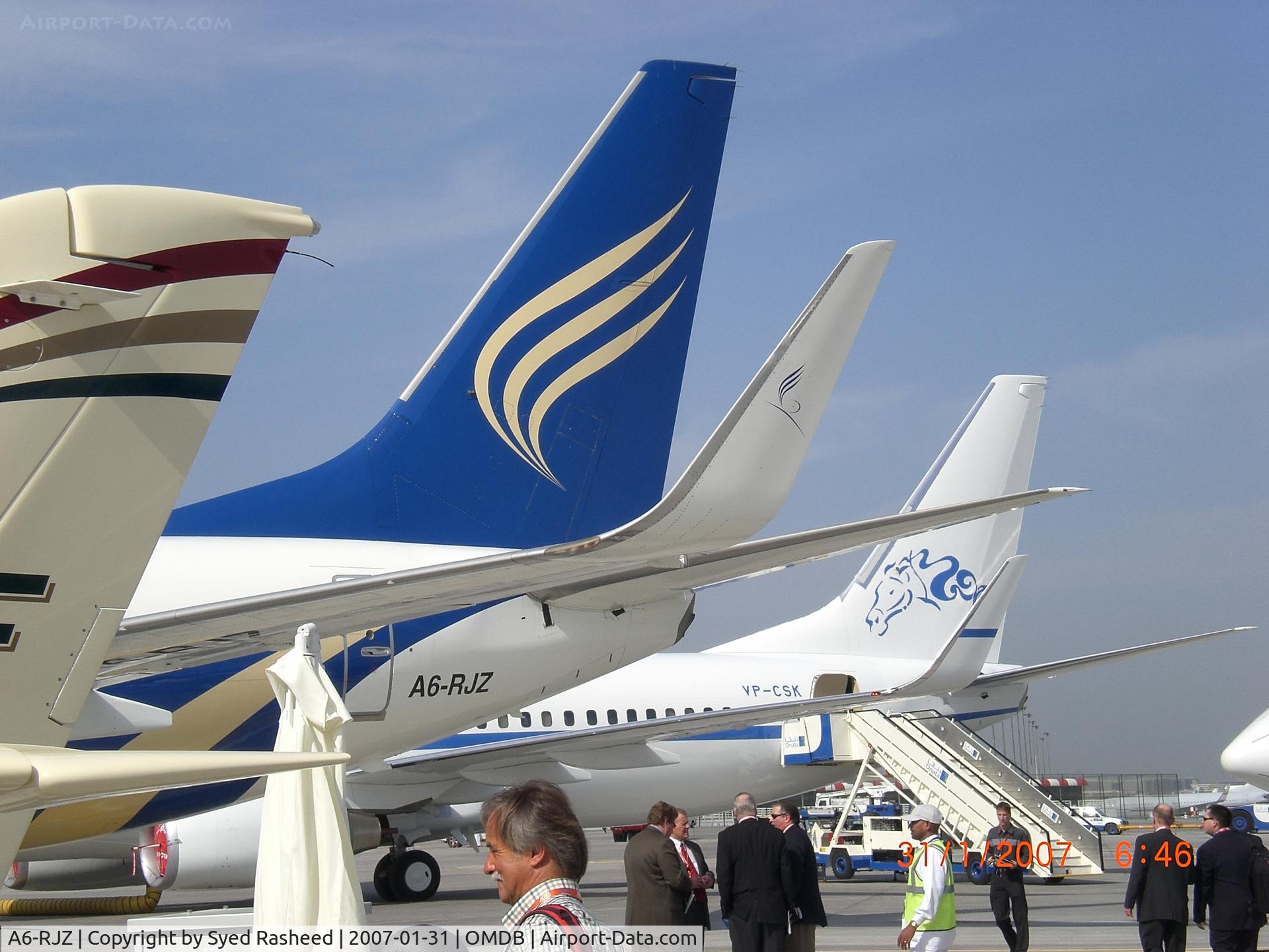 A6-RJZ, 1999 Boeing 737-7Z5 BBJ C/N 29269, Royal Jet BBJ @ MEBA Dubai