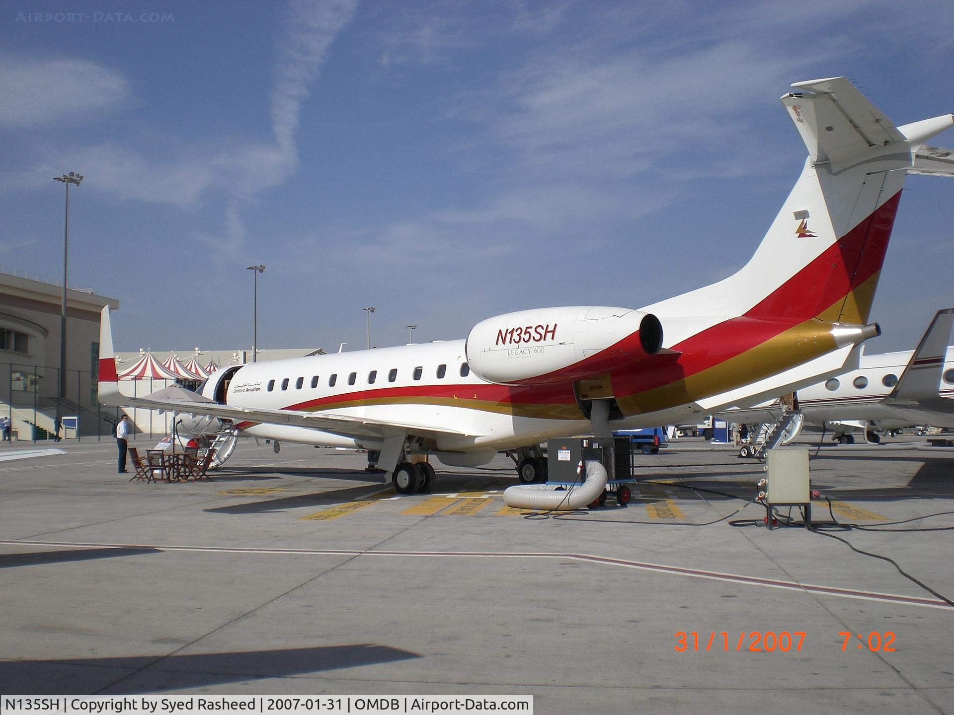 N135SH, 2006 Embraer EMB-135BJ Legacy 600 C/N 14500973, Legacy 135 @ MEBA Dubai