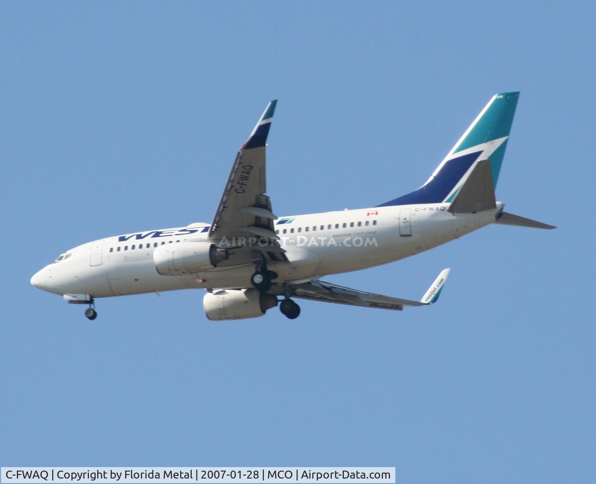 C-FWAQ, 2002 Boeing 737-7CT C/N 32748, West Jet