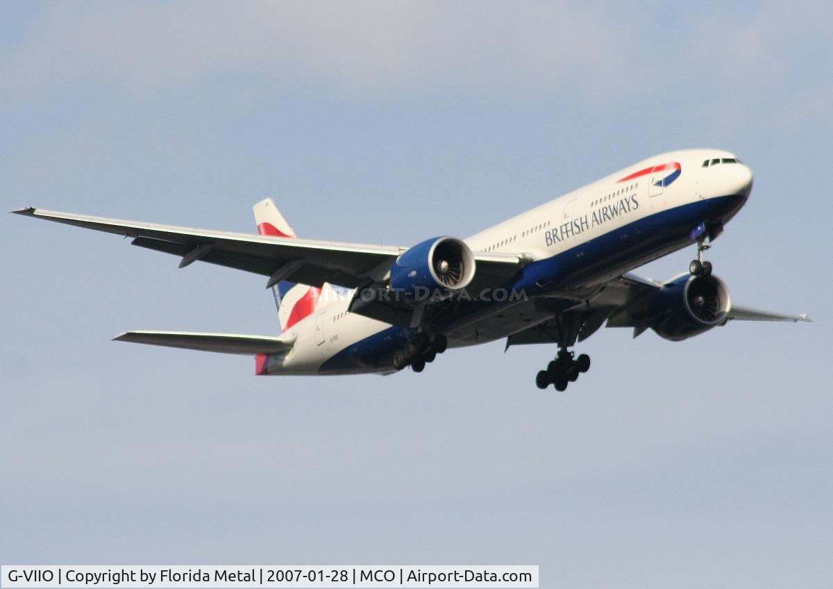 G-VIIO, 1999 Boeing 777-236 C/N 29320, No longer in Chelsea Rose colors