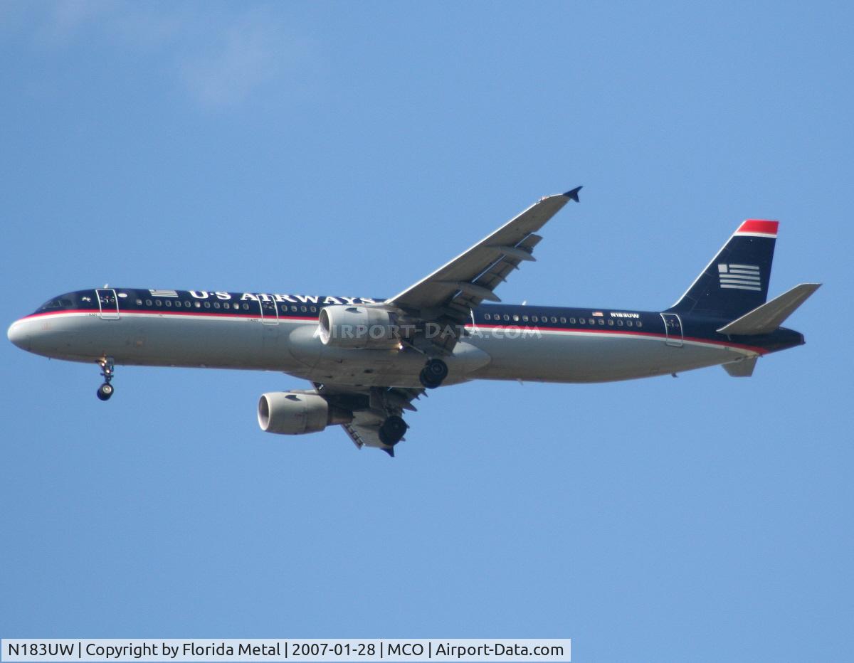 N183UW, 2001 Airbus A321-211 C/N 1539, US Airways A321