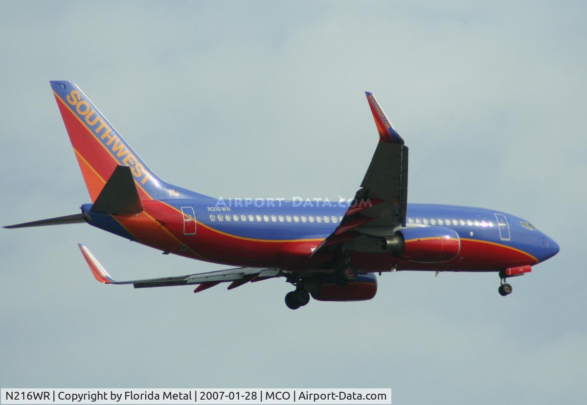 N216WR, 2005 Boeing 737-7H4 C/N 32488, Southwest 737-700