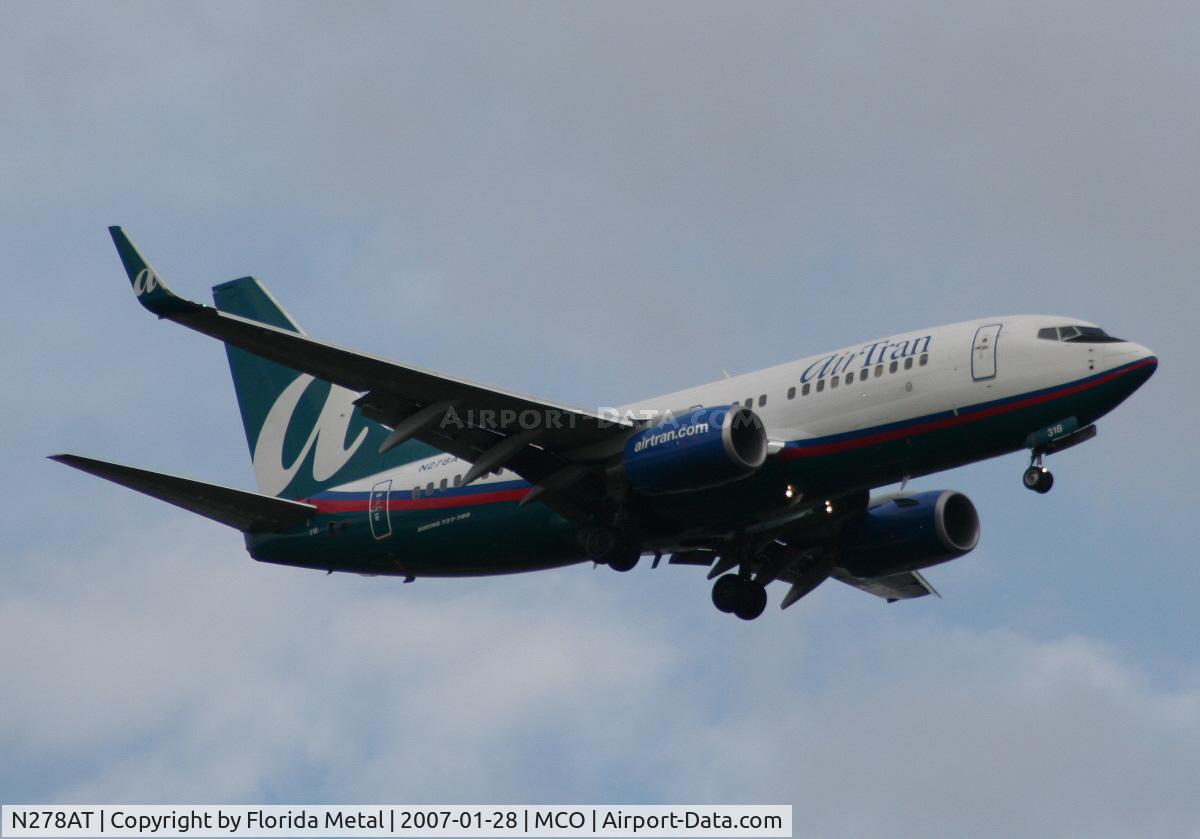 N278AT, 2005 Boeing 737-76N C/N 32665, Air Tran 737