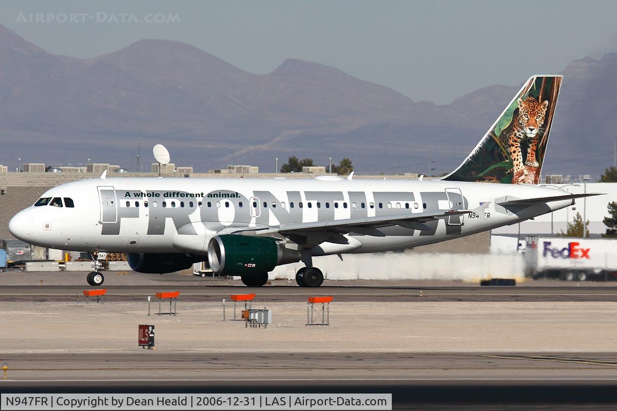 N947FR, 2006 Airbus A319-111 C/N 2806, Frontier Airlines N947FR Jaguar 