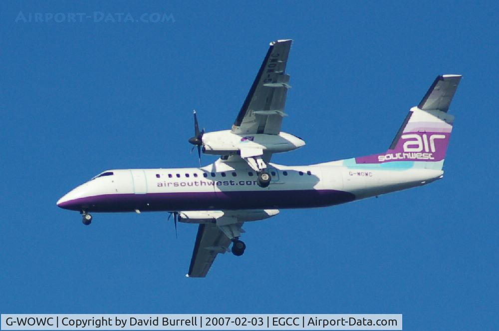 G-WOWC, 1991 De Havilland Canada DHC-8-311 Dash 8 C/N 311, Air South West - Landing