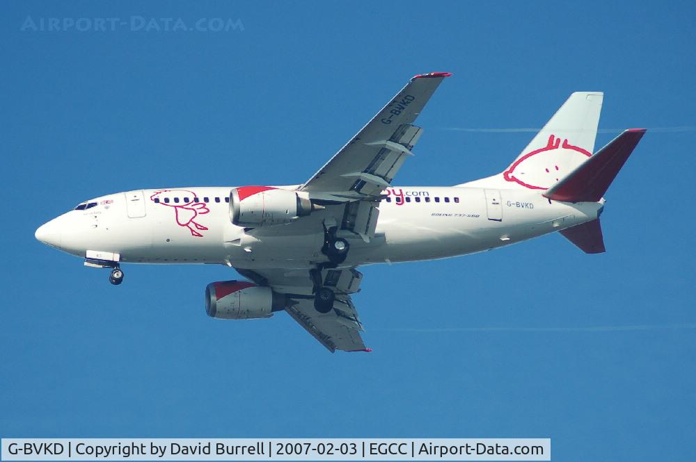 G-BVKD, 1992 Boeing 737-59D C/N 26421, bmibaby.com - Landing