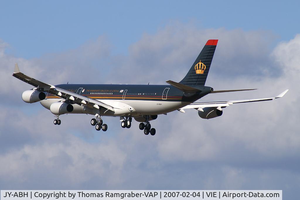 JY-ABH, 1993 Airbus A340-211 C/N 009, The Hashemite Kingdom of Jordan Airbus A340-200