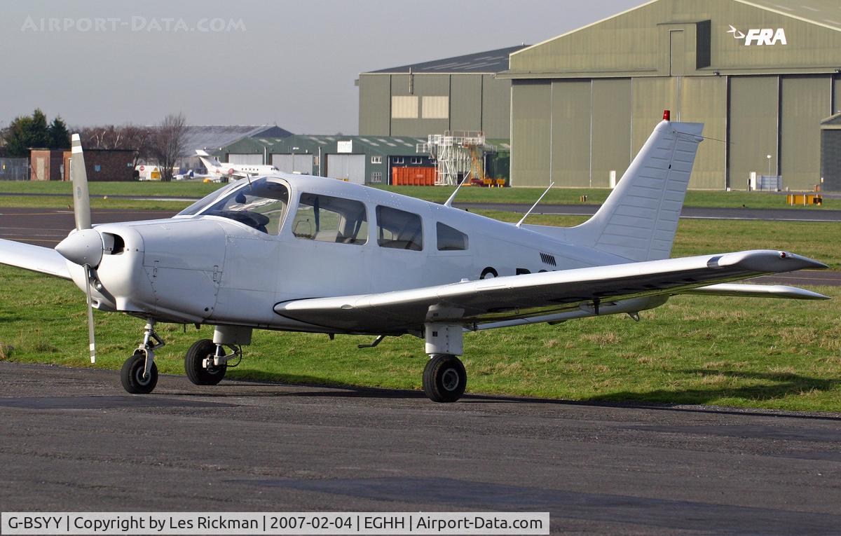 G-BSYY, 1986 Piper PA-28-161 Cherokee Warrior II C/N 2816009, Piper Warrior 11