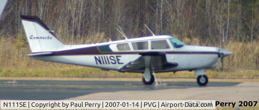 N111SE, 1966 Piper PA-24-260 Comanche B C/N 24-4462, Out on the edge of the large GA parking