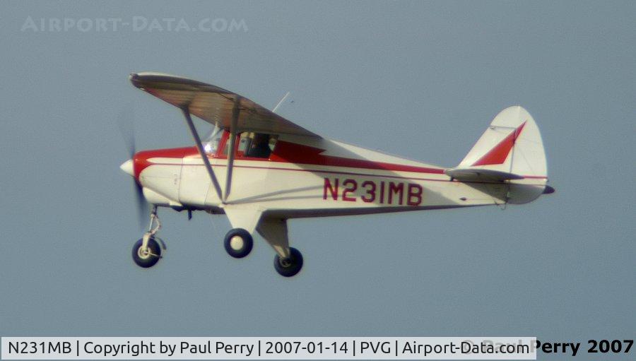N231MB, 1961 Piper PA-22-108 Colt C/N 22-8539, Piper in the pattern, getting in some practice, of course