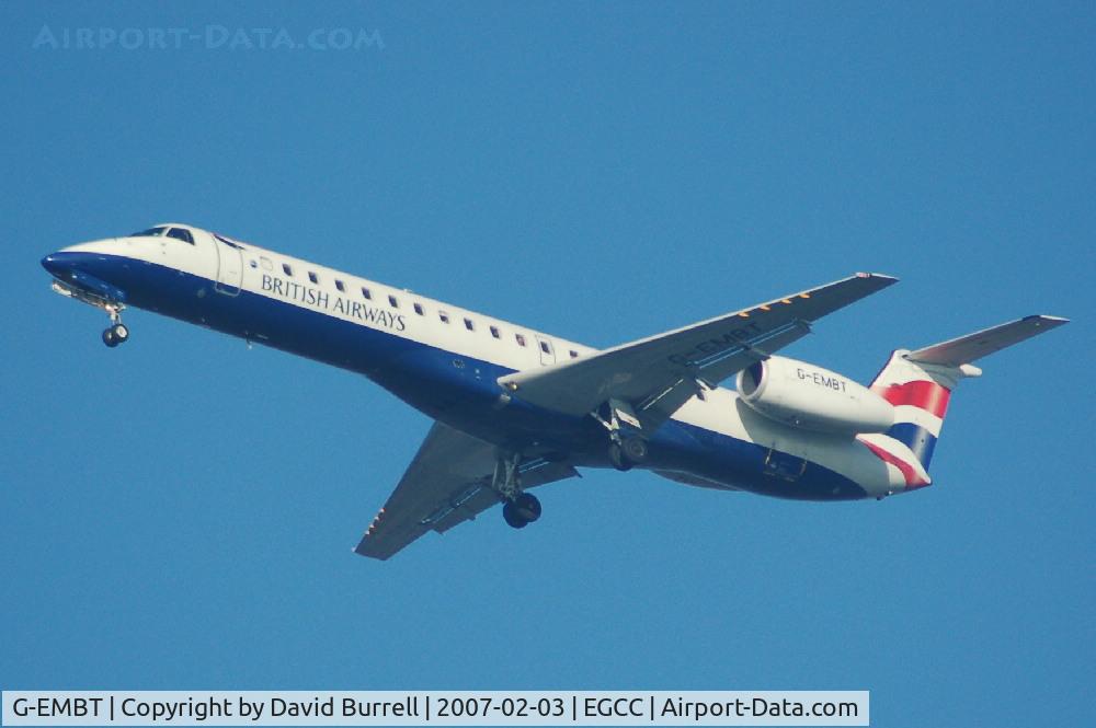G-EMBT, 2001 Embraer EMB-145EU (ERJ-145EU) C/N 145404, British Airways - Landing
