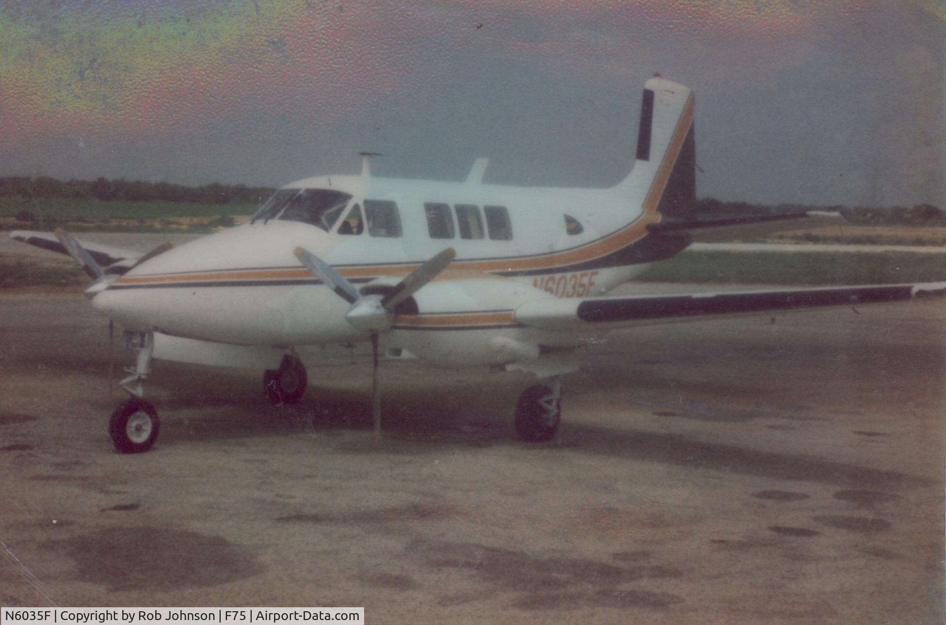 N6035F, 1965 Beech 65 C/N LC-171, Sold to Dan & Woody Futrell in Jan 1982