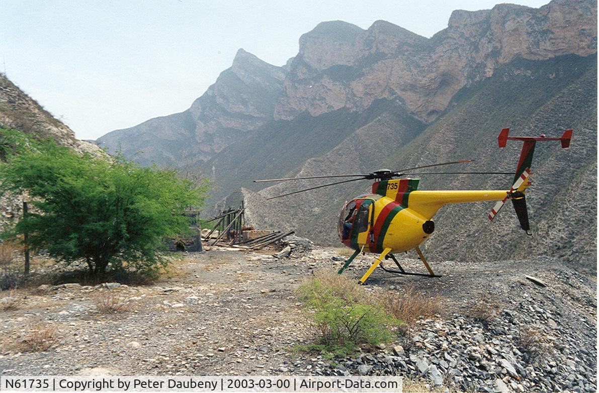 N61735, Hughes 369D C/N 690534D, Photographed in Mexico