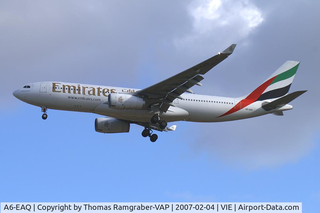 A6-EAQ, 2003 Airbus A330-243 C/N 518, Emirates Airbus A330-200