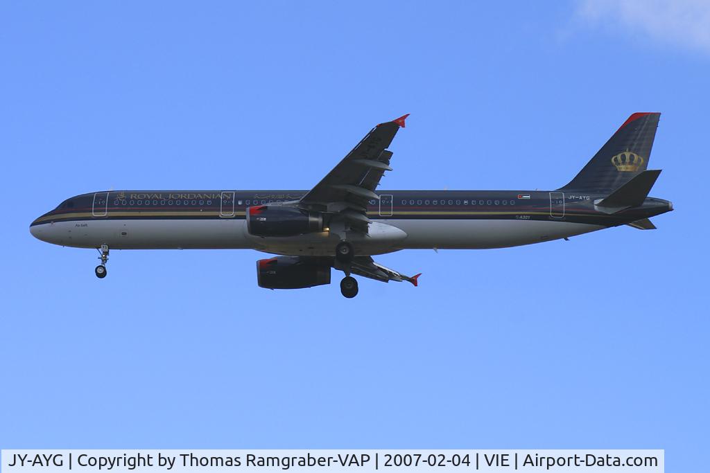 JY-AYG, 2006 Airbus A321-231 C/N 2730, Royal Jordanian Airlines Airbus A321