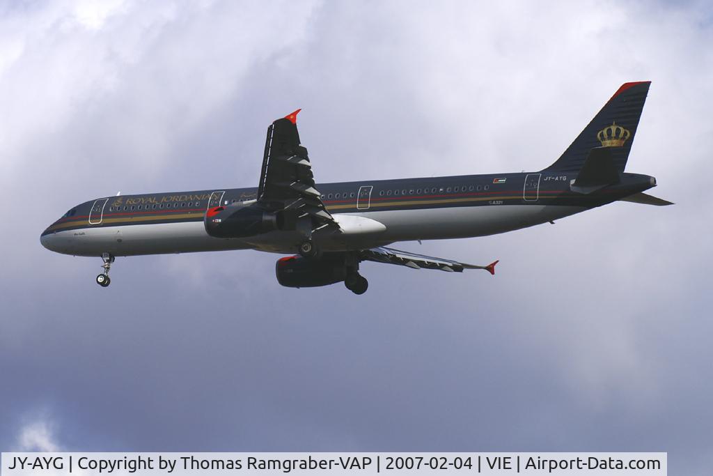 JY-AYG, 2006 Airbus A321-231 C/N 2730, Royal Jordanian Airlines Airbus A321