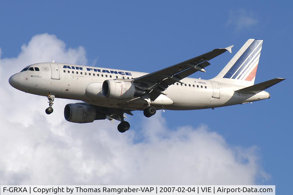 F-GRXA, 2001 Airbus A319-111 C/N 1640, Air France Airbus A319