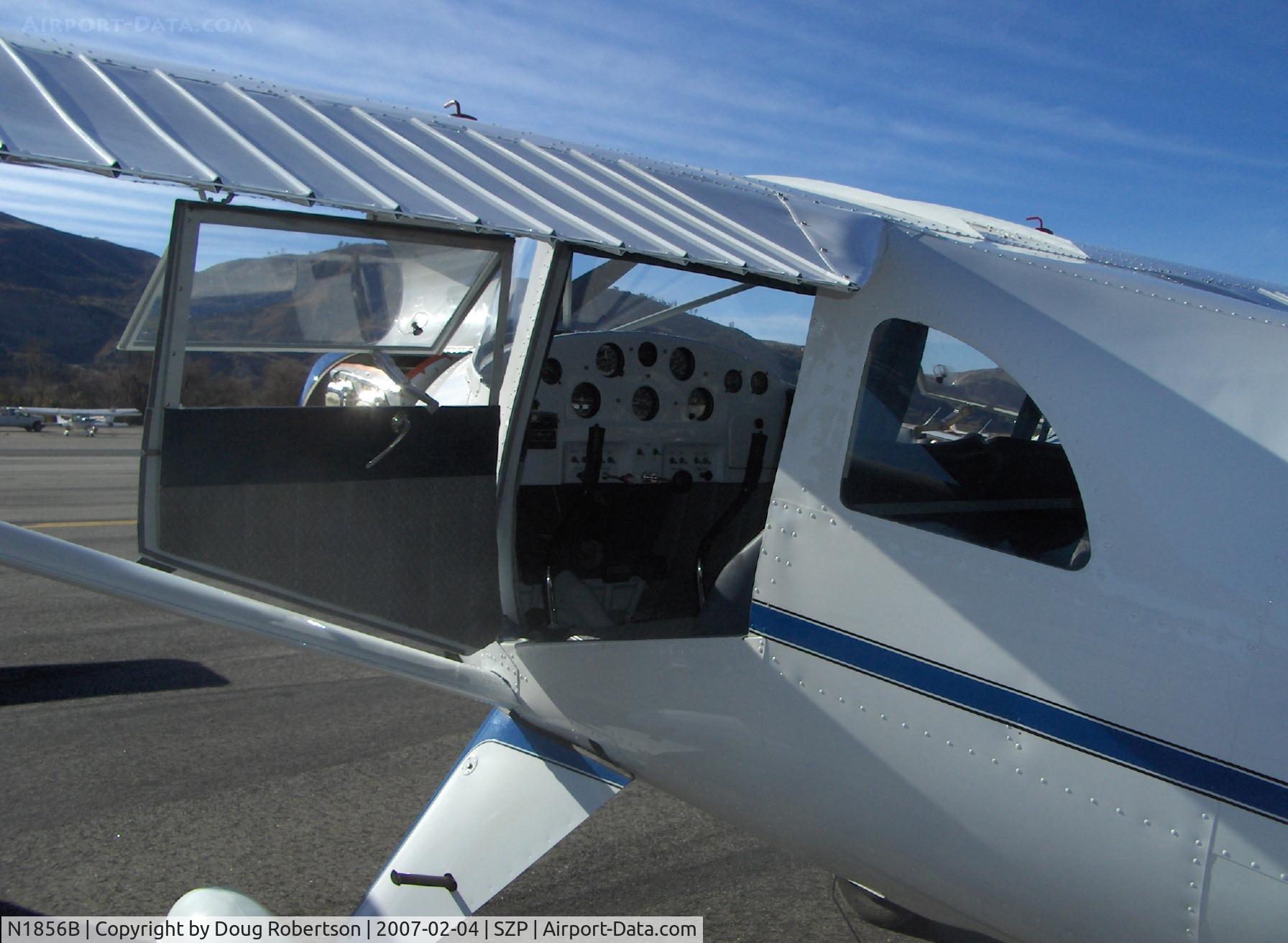 N1856B, Luscombe 8F Silvaire C/N 6283, 1957 Luscombe 8F SILVAIRE, Continental C90 90 Hp, panel